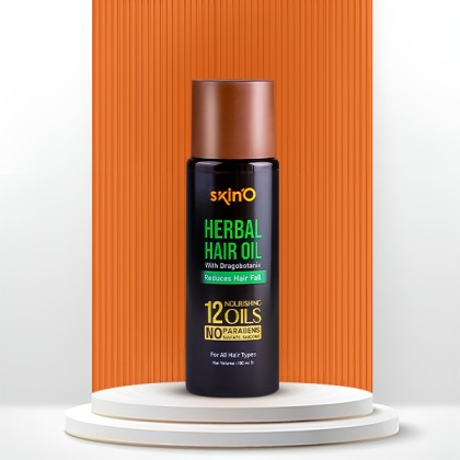 skin'O Herbal Hair Oil With Dragobotania Reduces Hair fall